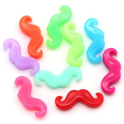 Perles moustache en acrylique 2 