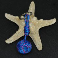Pomme de touline bleu a points rouge 5 
