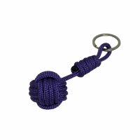 Pomme de touline porte cle marin mauve violet fait main 1 