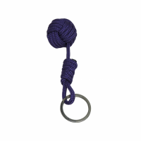 Pomme de touline porte cle marin mauve violet fait main 10 