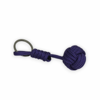 Pomme de touline porte cle marin mauve violet fait main 6 