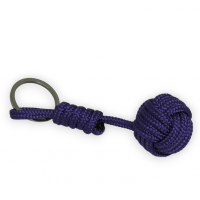 Pomme de touline porte cle marin mauve violet fait main 6 1 