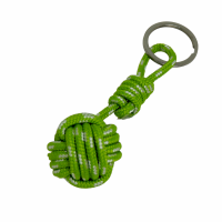 Pomme de touline porte cles marin vert et blanc 1 photoroom