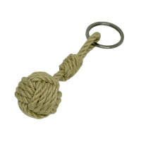 Pomme de touline porte cles style chanvre noeud marin 12 
