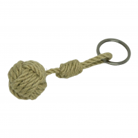 Pomme de touline porte cles style chanvre noeud marin 15 