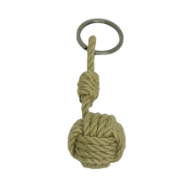 Pomme de touline porte cles style chanvre noeud marin 18 