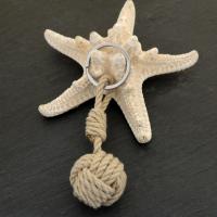 Pomme de touline style chanvre porte cle