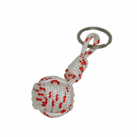 Porte cles marin pomme de touline blanc et rouge 1 photoroom