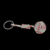 Porte cles marin pomme de touline blanc et rouge 3 photoroom