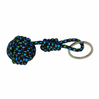 Porte cles marin pomme de touline noir bleu et vert 2 