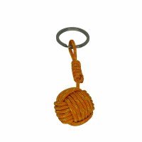 Porte cles pmme de touline 6 brins ocre 2 