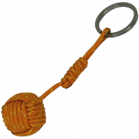 Porte cles pmme de touline 6 brins ocre 3 1 