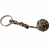 Porte cles pomme de touline camouflage noir marron vert beige 1 