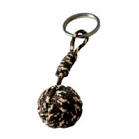 Porte cles pomme de touline camouflage noir marron vert beige 2 1 