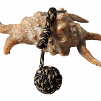 Porte cles pomme de touline camouflage noir marron vert beige 4 