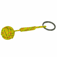 Porte cles pomme de touline jaune turquoise rose 3 