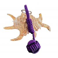 Porte cles pomme de touline mauve 4 tours 5 photoroom