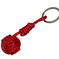 Porte cles pomme de touline rouge bleu rose 2 1 