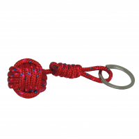 Porte cles pomme de touline rouge bleu rose 3 