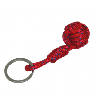 Porte cles pomme de touline rouge bleu rose 4 