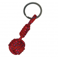 Porte cles pomme de touline rouge bleu rose 6 1 