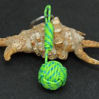 Porte cles pomme de touline vert et bleu 2 1