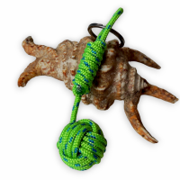 Porte cles pomme de touline vert et bleu 4 1