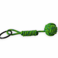 Porte cles pomme de touline vert et bleu 7 