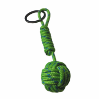 Porte cles pomme de touline vert et bleu 9 