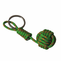 Porte cles pomme de touline vert jaune rouge 6 