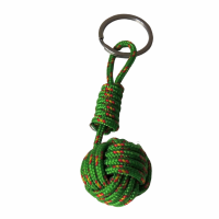 Porte cles pomme de touline vert jaune rouge 7 