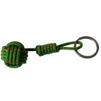 Porte cles pomme de touline vert jaune rouge 8 
