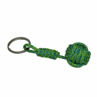 Porte cles pomme de touline verte et bleu 5 