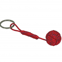 Porte cles pommede touline 6 rangs rouge bleu et rose 1 1 