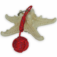 Porte cles pommede touline 6 rangs rouge bleu et rose 7 