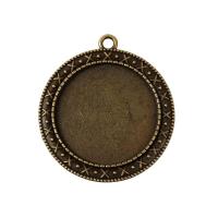 Support pendentif cabochon 30 mm en bronze